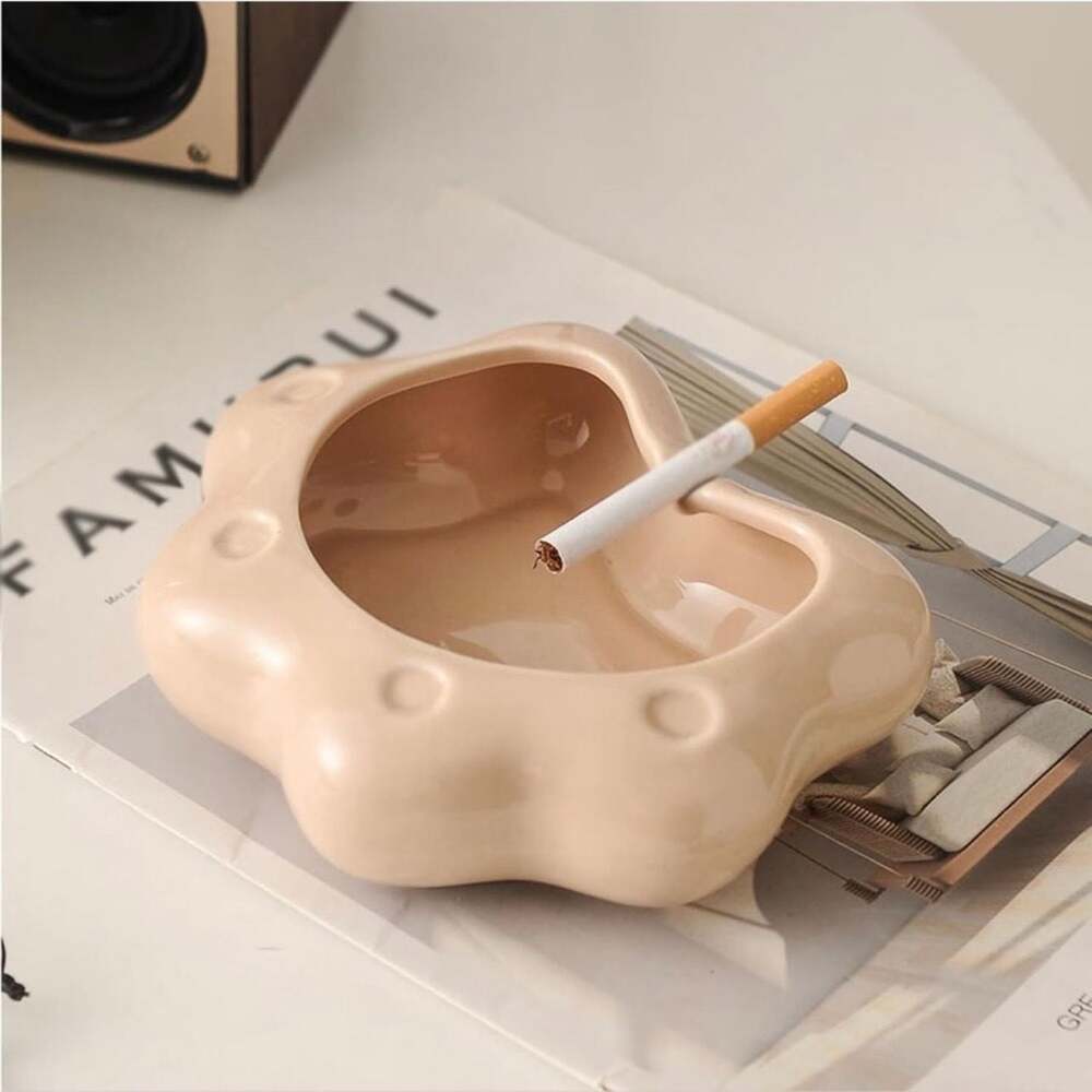 Ashtray for Women Table Ashtrays Creativity Ceramics Tabletop Ashtray Modern